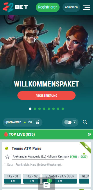 22bet Mobile App