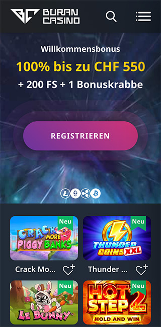 BuranCasino Mobile App
