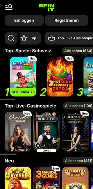 Spinit Mobile App