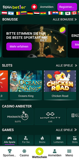 SpinBetter Mobile App