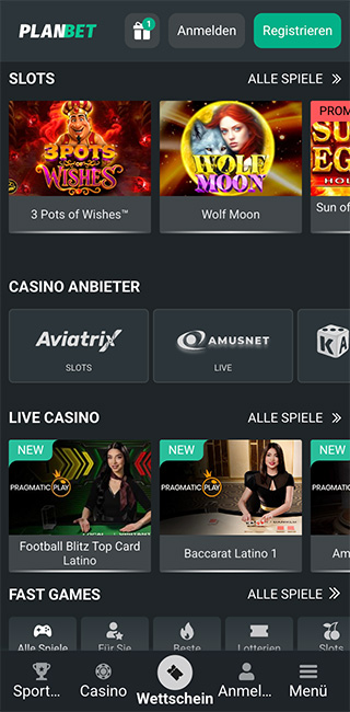Planbet Mobile App